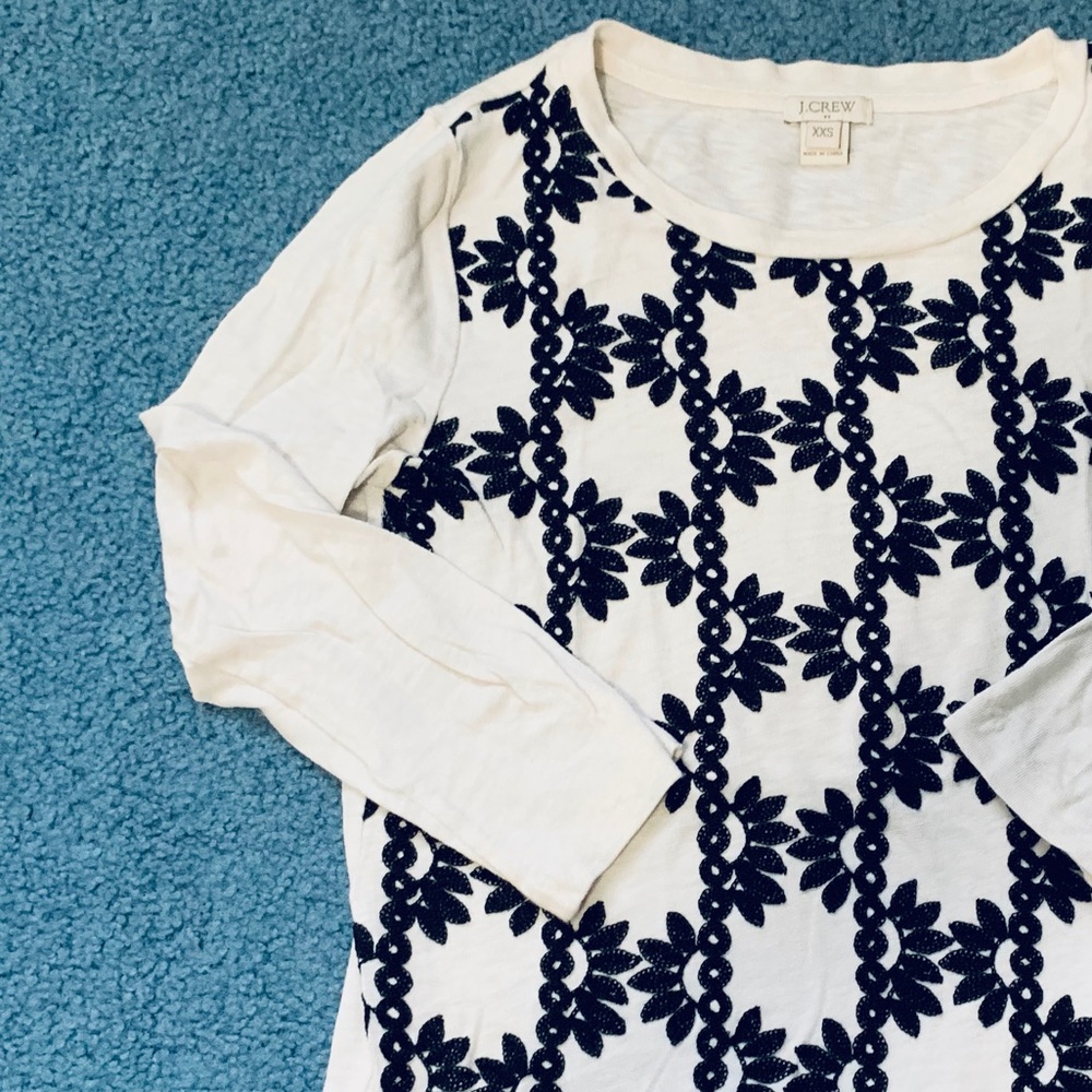 J.Crew • 3/4 sleeve top